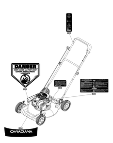 Part Location Diagram of 7105656YP Murray Decal, Canadiana Logo